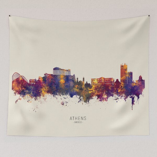 Item preview, Athens Greece Skyline designed and sold by ArtPrints.