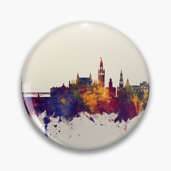 Item preview, Sevilla Spain Skyline designed and sold by ArtPrints.
