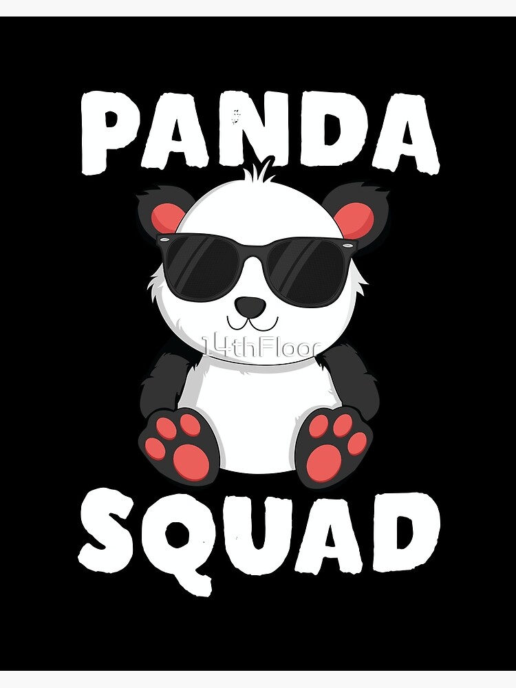 Panda Squad T Shirt Kids Bear Animal Friend Kawaii Gift Art Board Print By 14thfloor Redbubble - panda roblox gifts merchandise redbubble