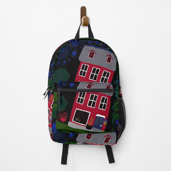 Item preview, Red House at Night. designed and sold by Little Red Art.