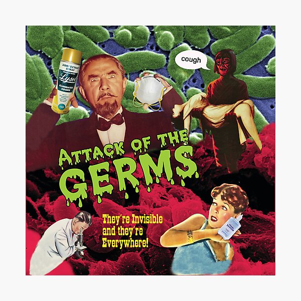Attack of the Germs! Photographic Print