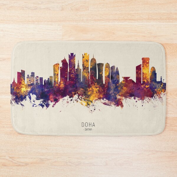 Item preview, Doha Qatar Skyline designed and sold by ArtPrints.
