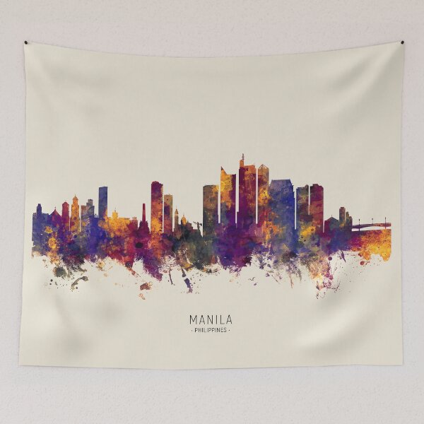 Item preview, Manila Philippines Skyline designed and sold by ArtPrints.