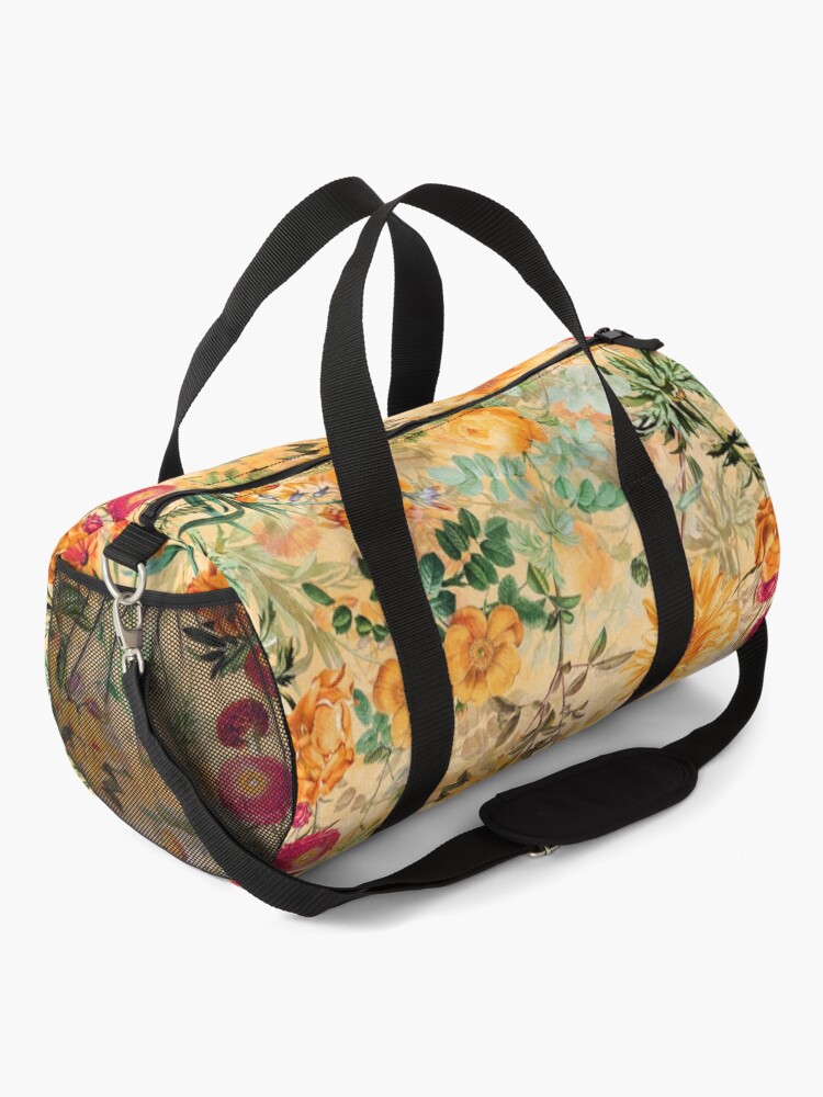 Alternate view of Vintage Botanical Golden Summer Day Garden Duffle Bag