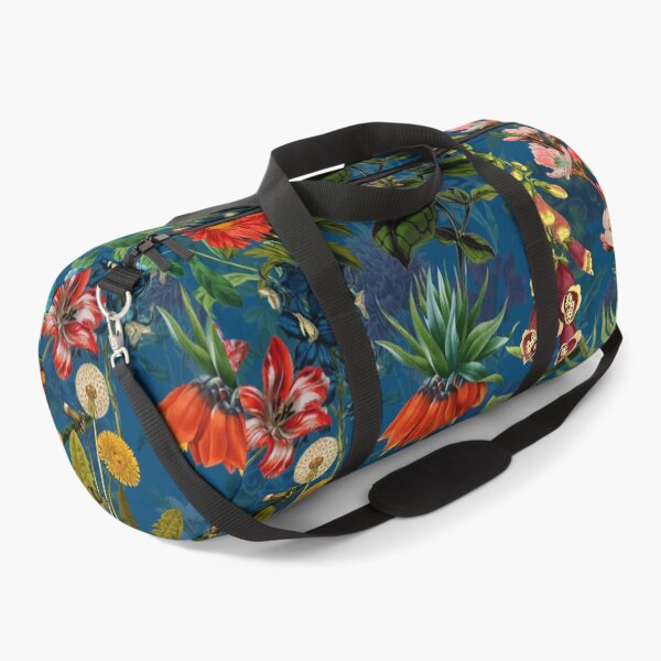 Item preview, Vintage Blue Springflower Meadow Botanical Night Garden designed and sold by UtArt.