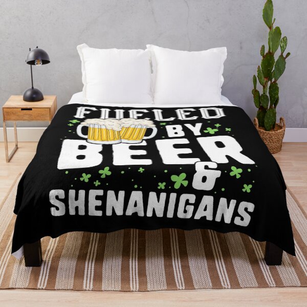 Item preview, Fueled By Beer Shenanigans T-Shirt St Patricks Day Drinking designed and sold by 14thFloor.