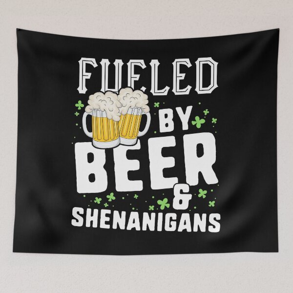Item preview, Fueled By Beer Shenanigans T-Shirt St Patricks Day Drinking designed and sold by 14thFloor.