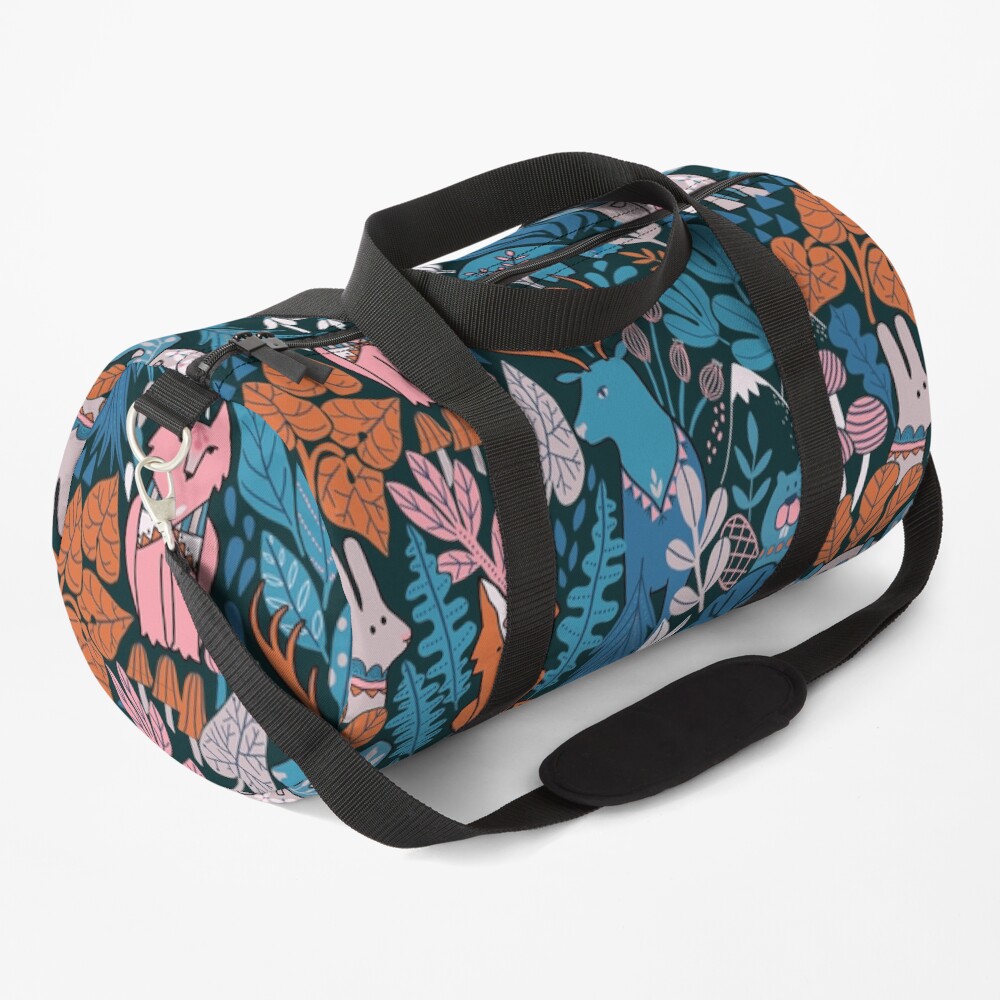 Animals of Canada. Forest, plants, mountains, mushrooms Duffle Bag