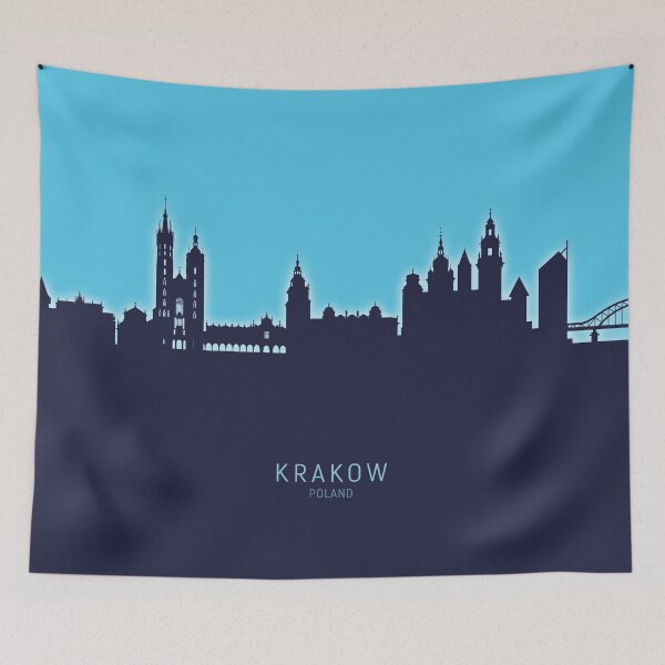 Item preview, Krakow Poland Skyline designed and sold by ArtPrints.