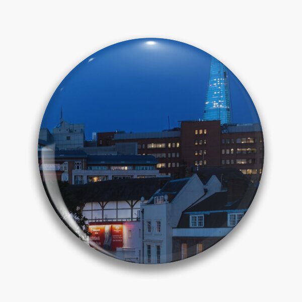Item preview, British Symbols and Landmarks - Shakespeare Globe Theatre Blue Hour in London, England designed and sold by Georgia Mizuleva.