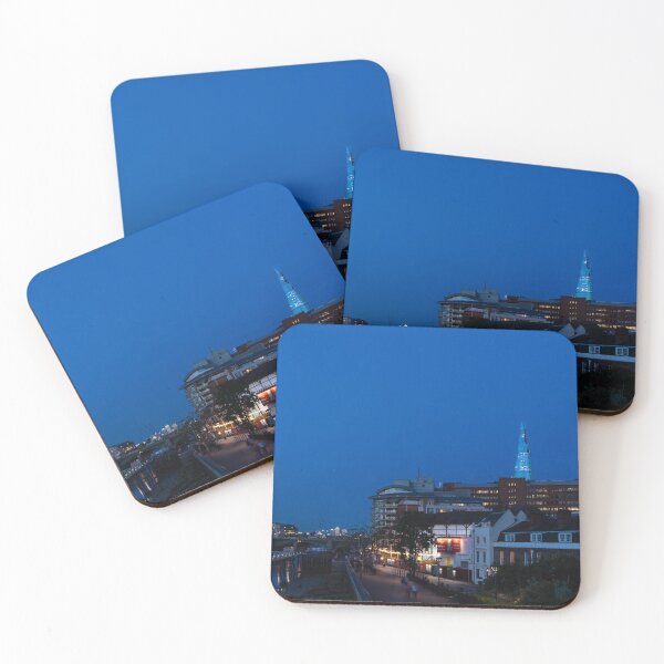 Item preview, British Symbols and Landmarks - Shakespeare Globe Theatre Blue Hour in London, England designed and sold by Georgia Mizuleva.