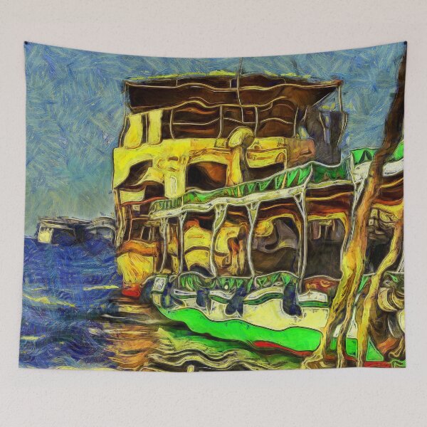 Item preview, Ferry Boats on Nile River Luxor Egypt KPA designed and sold by karynpeters.