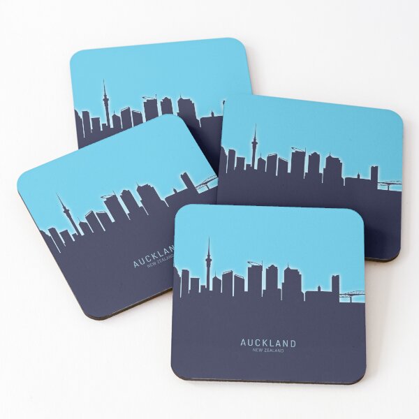 Item preview, Auckland New Zealand Skyline designed and sold by ArtPrints.