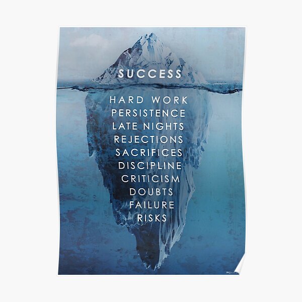 Success Iceburg Poster Poster