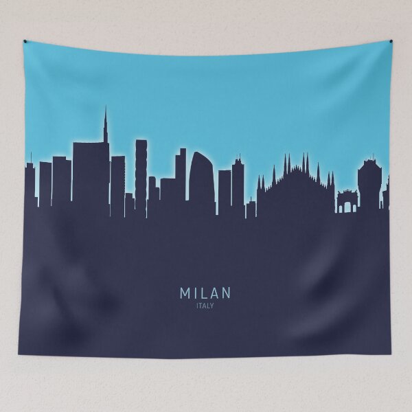 Item preview, Milan Italy Skyline designed and sold by ArtPrints.