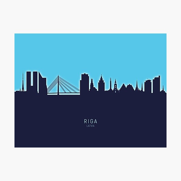 Item preview, Riga Latvia Skyline designed and sold by MICHAEL TOMPSETT.