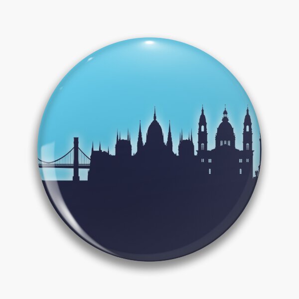 Item preview, Budapest Hungary Skyline designed and sold by ArtPrints.
