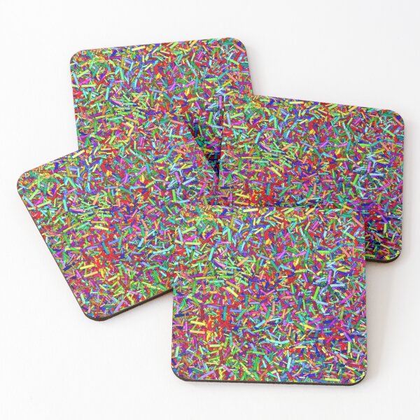 Item preview, Rainbow Sprinkles Psychedelic Pattern designed and sold by RiaBubble.