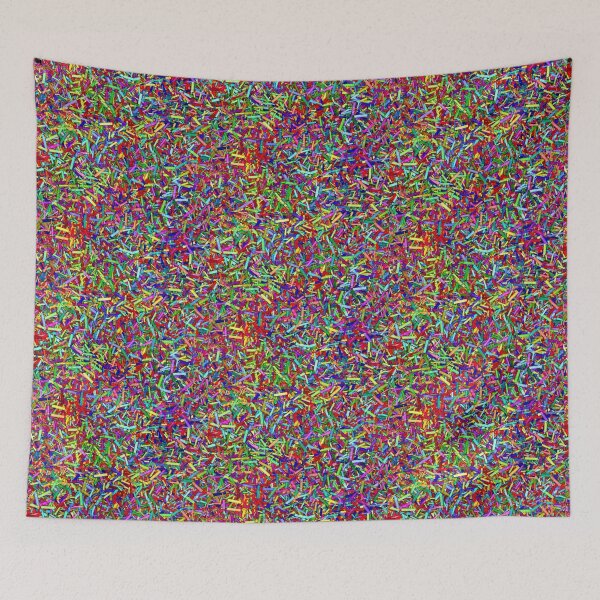 Item preview, Rainbow Sprinkles Psychedelic Pattern designed and sold by RiaBubble.