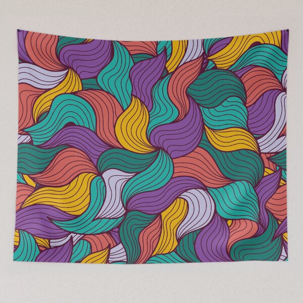 Item preview, Colorful Wavey Pattern designed and sold by Vector Scout Lab.