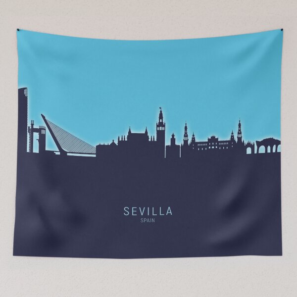 Item preview, Sevilla Spain Skyline designed and sold by ArtPrints.