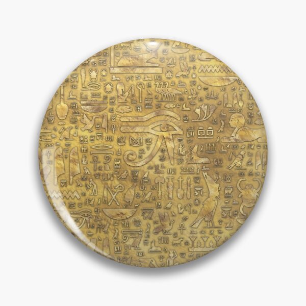Item preview, Ancient Egyptian hieroglyphics Gold designed and sold by k9printart.