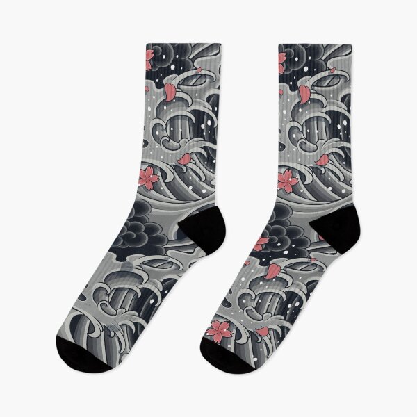 Item preview, Rough Japanese Waves designed and sold by Vector Scout Lab.