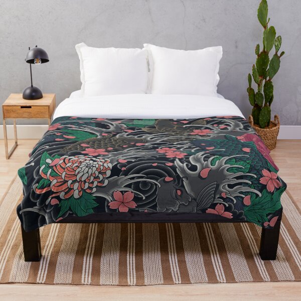 Item preview, Japanese Waves And Koi designed and sold by Vector Scout Lab.