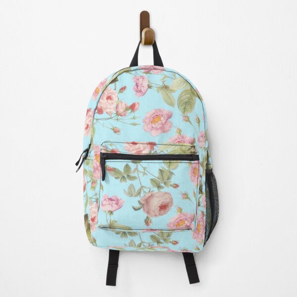 Item preview, Old Vintage Roses Botanical Garden on Teal Pattern  NightGarden  designed and sold by UtArt.