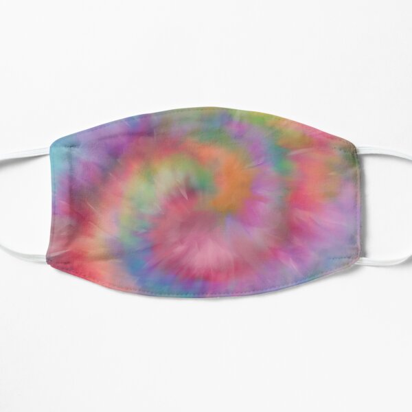 Rainbow Tie Dye Swirl Mask