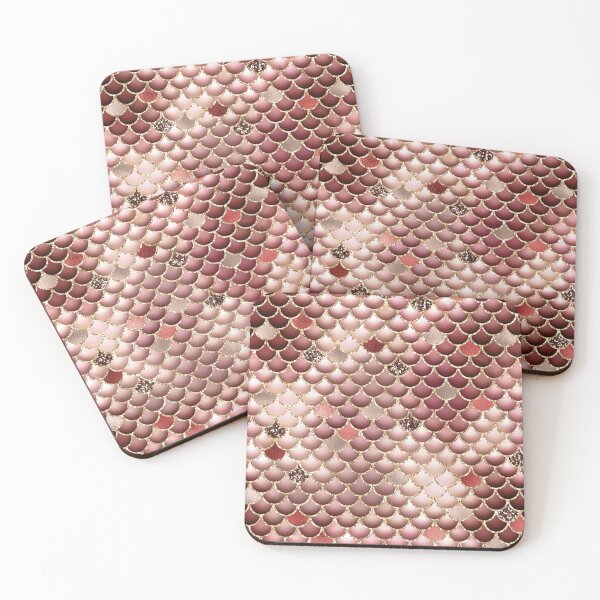 Item preview, Multicolor Mermaid Tail Scales with Gold Glitter and Rainbow Pattern designed and sold by digitalvintage.