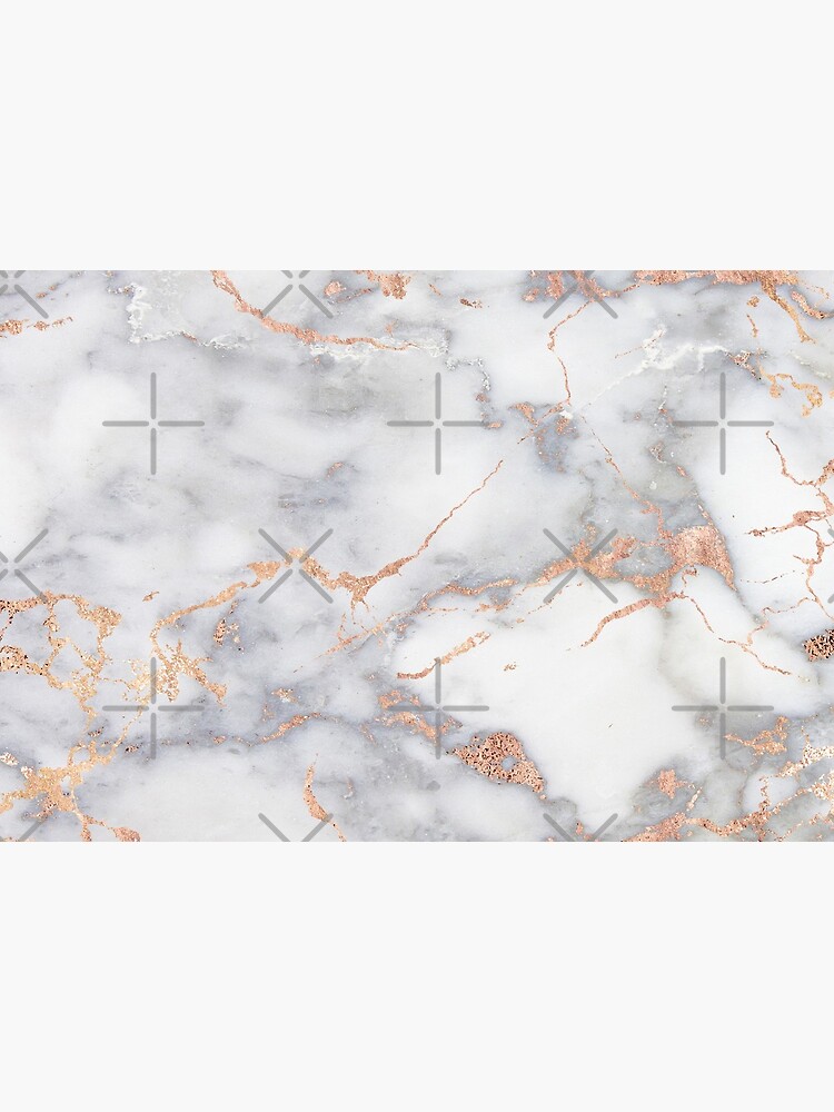 Rosegold Pink Sparkle Faux Marble by MysticMarble