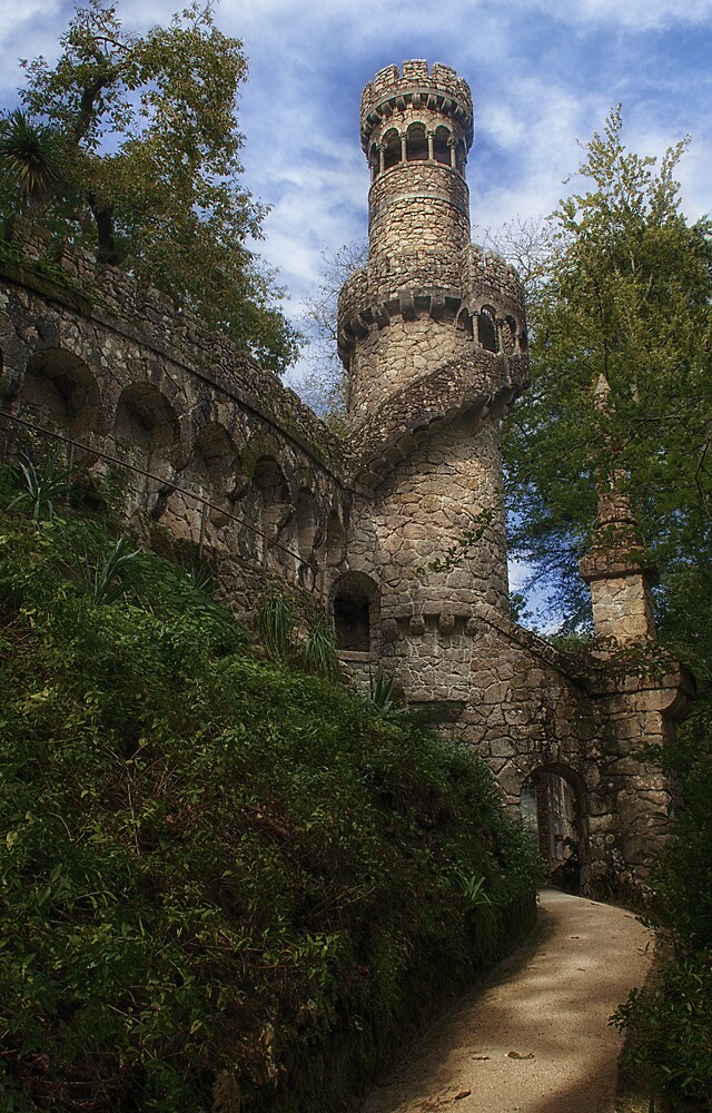 castle tower sintra portugal moore regaleira estate redbubble taylor quinta towers da