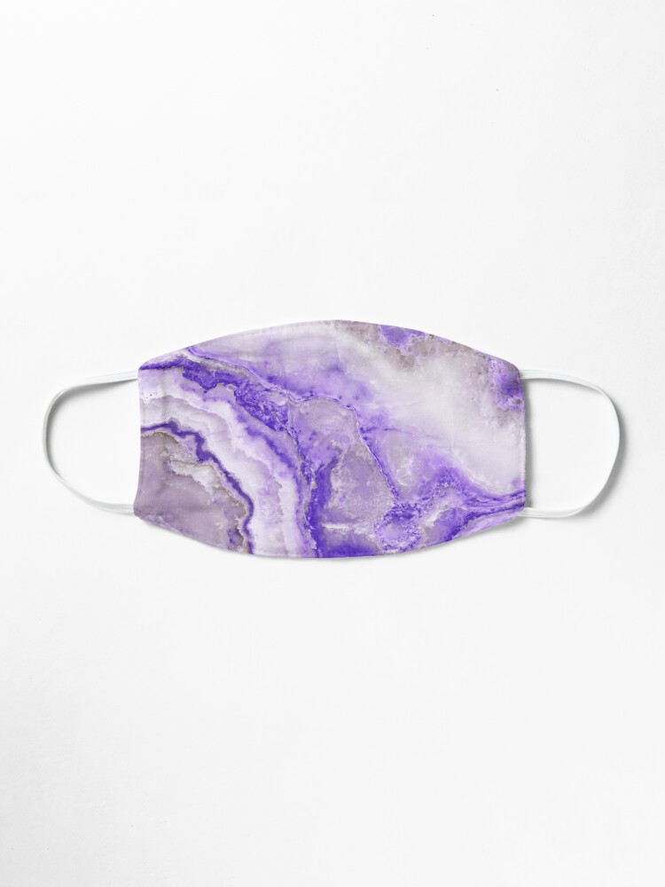 Alternate view of Ultraviolet and Gray Agate Mineral Gemstone Mask