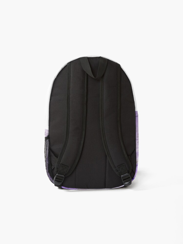 Alternate view of Ultraviolet and Gray Agate Mineral Gemstone Backpack