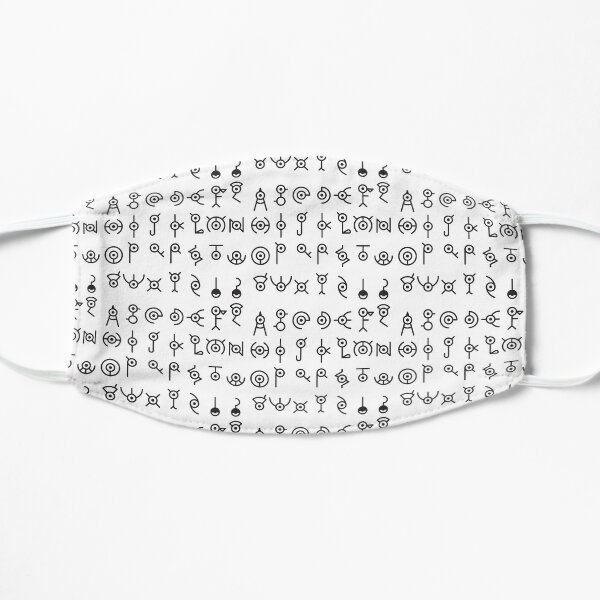 Unown Alphabet Flat Mask