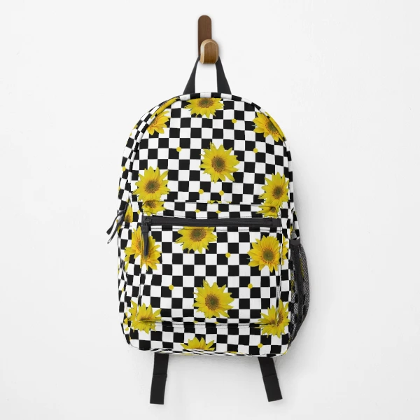 Laptop Backpacks Checkered Sunflower Vans Backpack