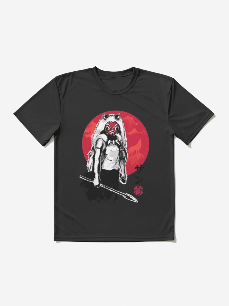 Alternate view of Princess of the forest sumi-e Active T-Shirt
