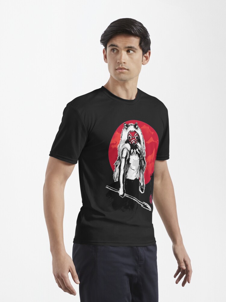 Alternate view of Princess of the forest sumi-e Active T-Shirt