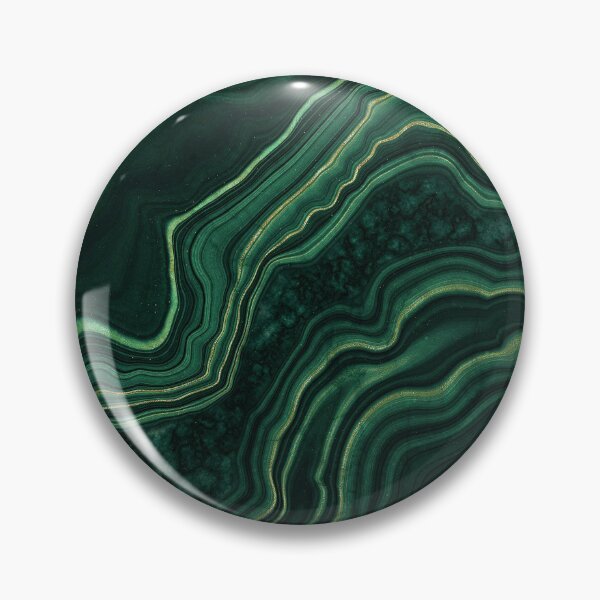 Item preview, Faux Malachite Green Marble with Gold Veins designed and sold by MysticMarble.