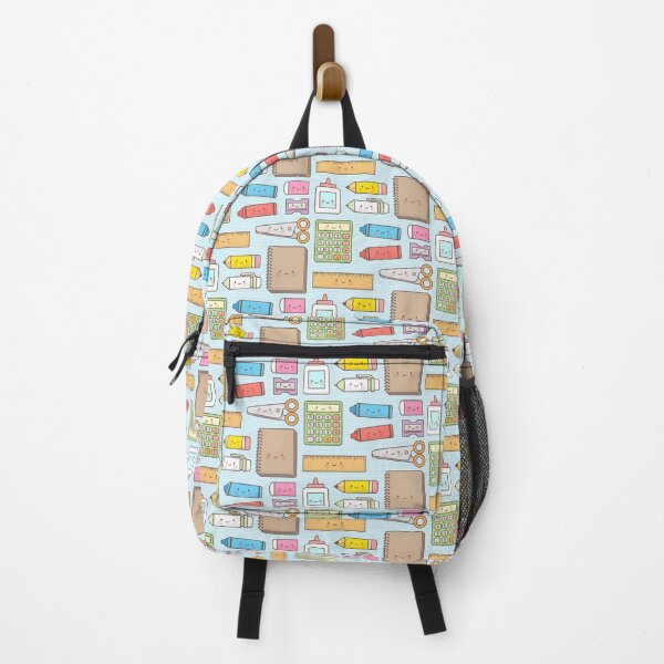 Item preview, Kawaii Back to School Supplies Doodle Pattern designed and sold by rustydoodle.