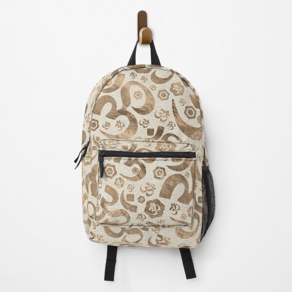 Item preview, OM symbol pattern - pastel gold on canvas designed and sold by Nartissima.