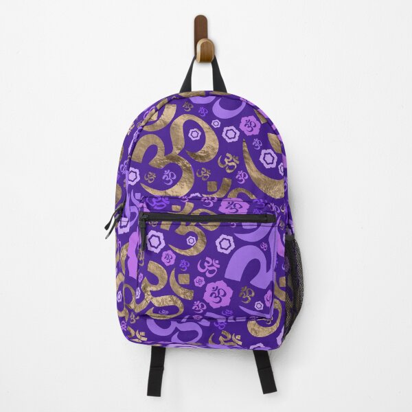Item preview, OM symbol pattern - purples and gold designed and sold by Nartissima.