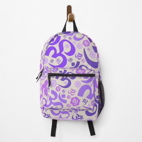 Item preview, OM symbol pattern - purples on canvas designed and sold by Nartissima.