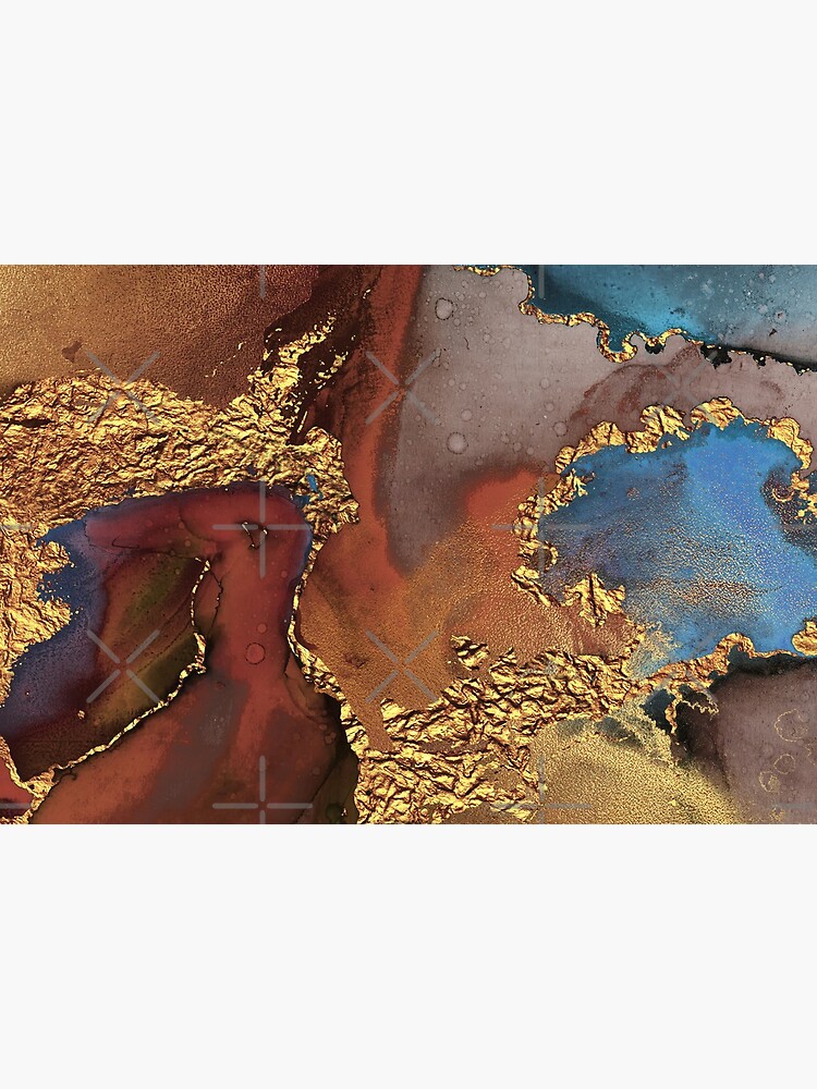 Stylish Girly Trend Autumn Ink Marble Texture by MysticMarble