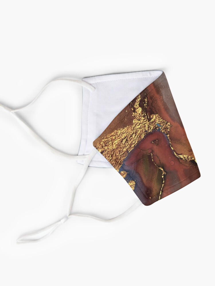 Alternate view of Stylish Girly Trend Autumn Ink Marble Texture Mask