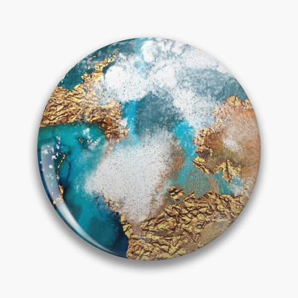 Item preview, Glamorous gold and blue ink Faux marble texture designed and sold by MysticMarble.