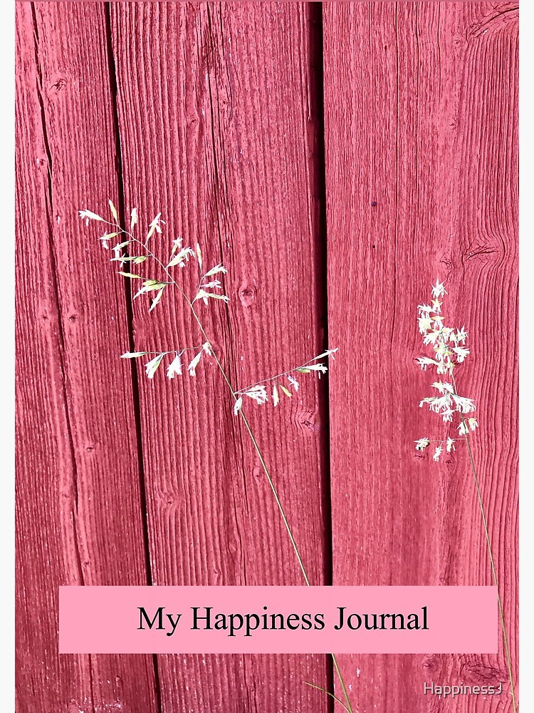 Happiness Journal Red Wall by HappinessJ