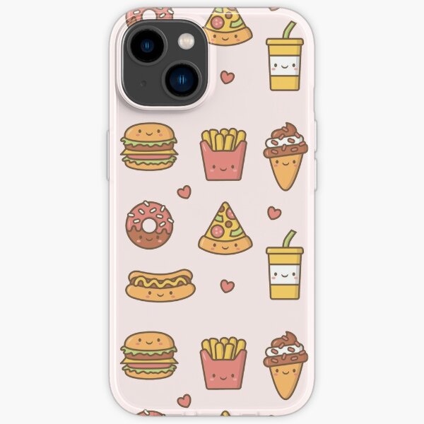 Kawaii Love Junk Food Doodles Iphone Case For Sale By Rustydoodle Redbubble