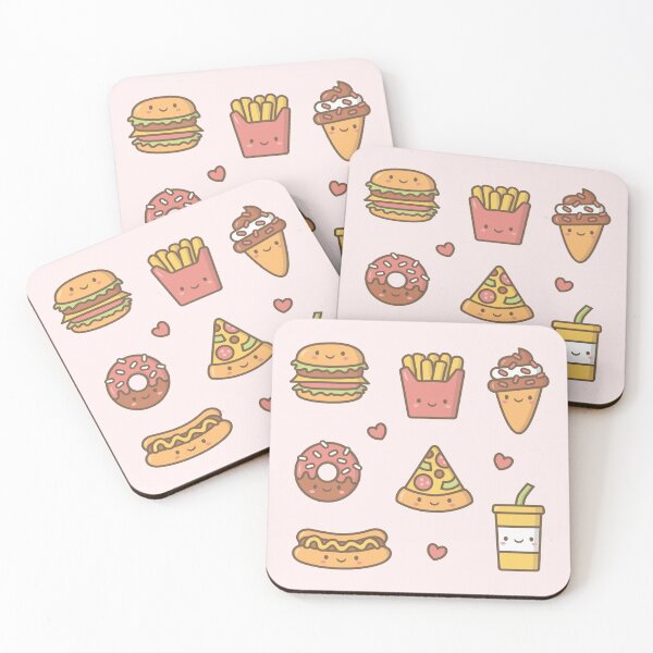Item preview, Kawaii Love Junk Food Doodles designed and sold by rustydoodle.